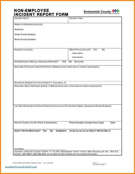 Employee Incident Report Sample Examples Letter Tagalog Form Pertaining